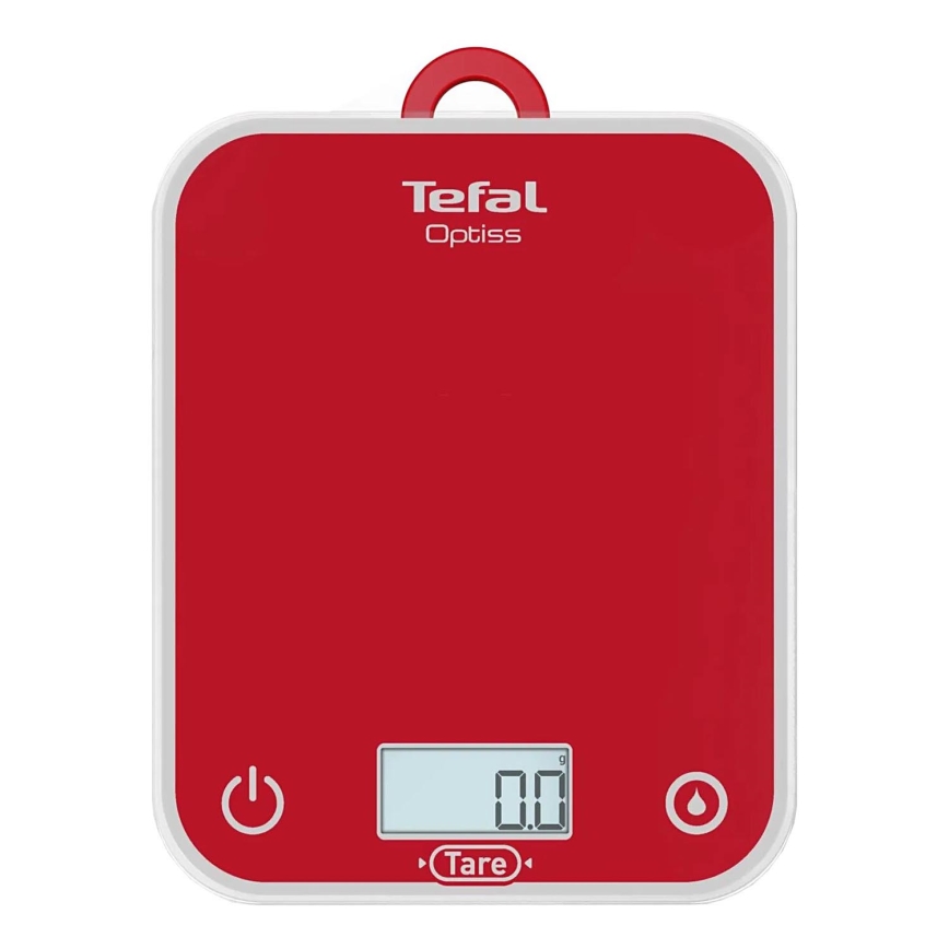 Tefal - Kuchyňská váha OPTISS 2xAAA červená