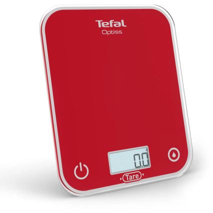 Tefal - Kuchyňská váha OPTISS 2xAAA červená