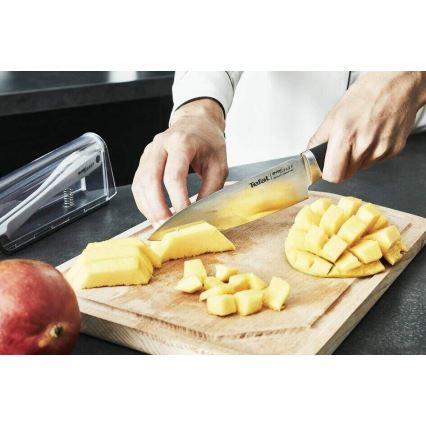 Tefal - Kuchyňský nůž EVER SHARP 16,5 cm lesklý chrom/černá
