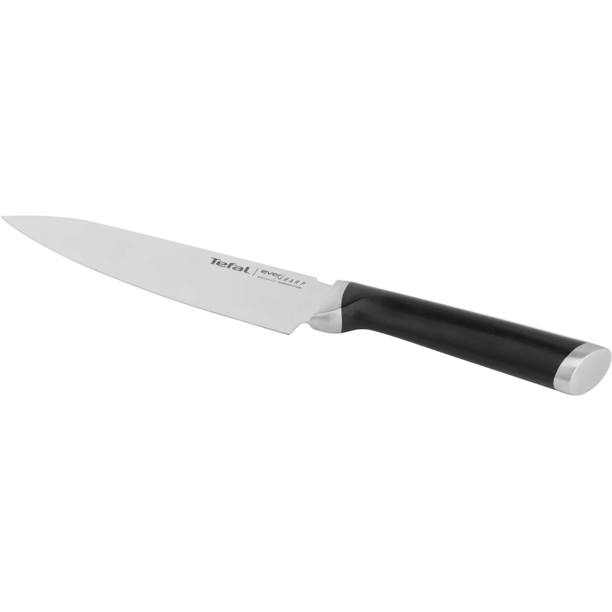 Tefal - Kuchyňský nůž EVER SHARP 16,5 cm lesklý chrom/černá