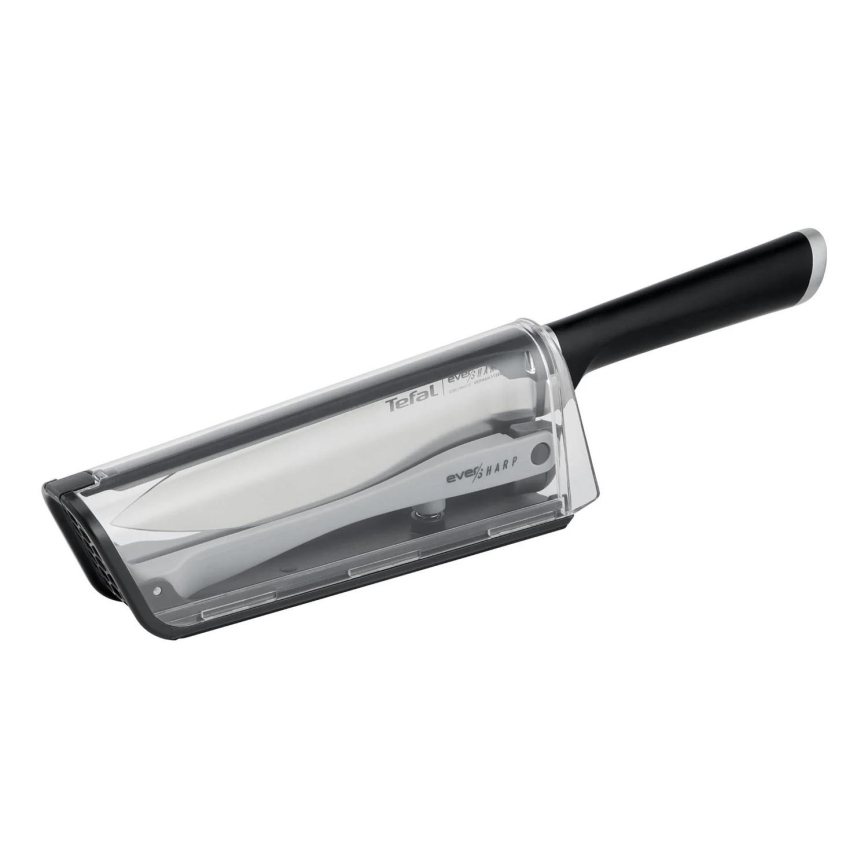 Tefal - Kuchyňský nůž EVER SHARP 16,5 cm lesklý chrom/černá