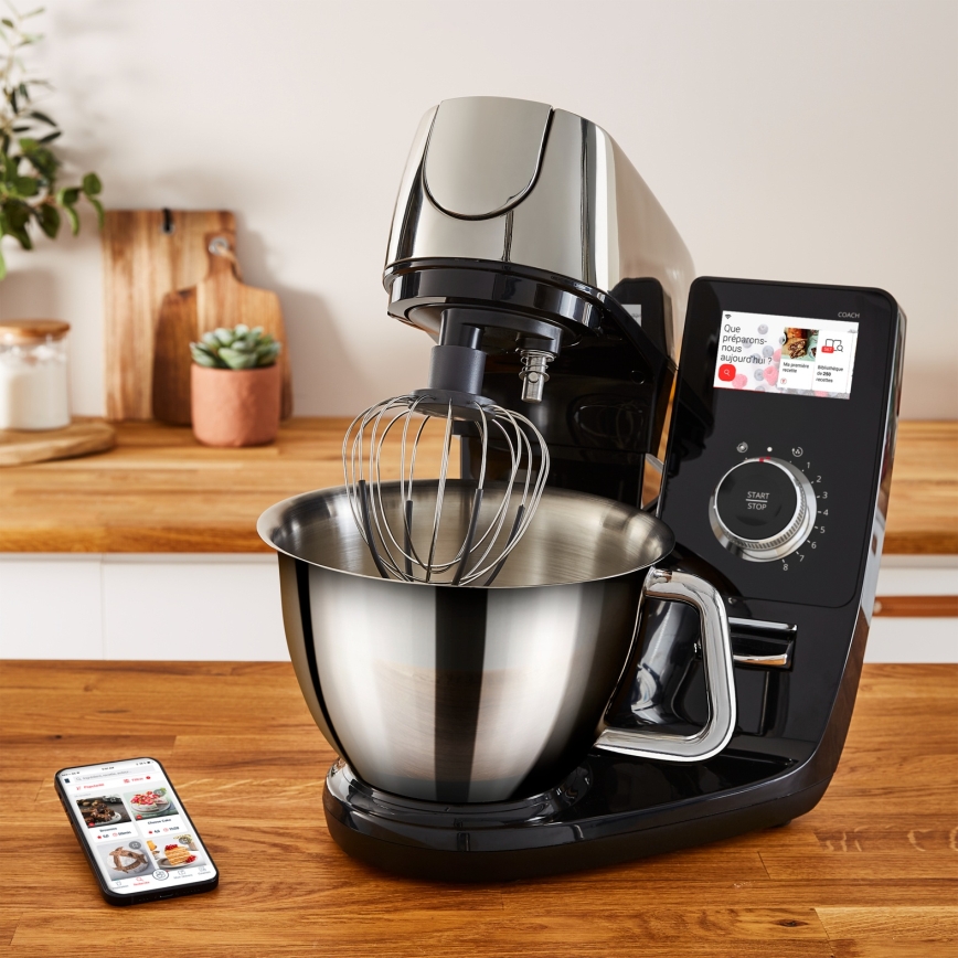 Tefal - Kuchyňský robot s váhou I-COACH TOUCH 1200W/230V nerez