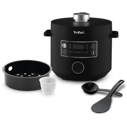 Tefal - Multifunkční elektrický hrnec TURBO CUISINE 4,8 l 1090W/230V černá