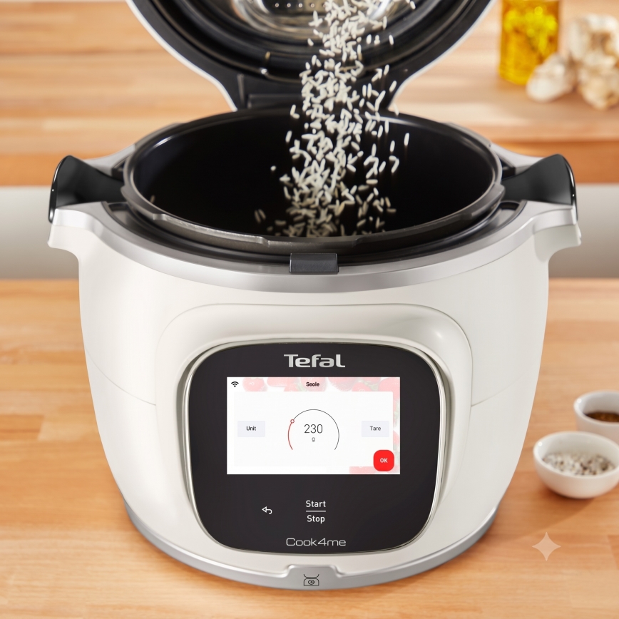 Tefal - Multifunkční elektrický tlakový hrnec 6 l COOK4ME TOUCH PRO 1600W/230V