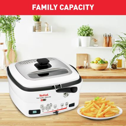 Tefal - Multifunkční fritéza 9v1 VERSALIO DE LUXE 1600W/230V 2 l bílá