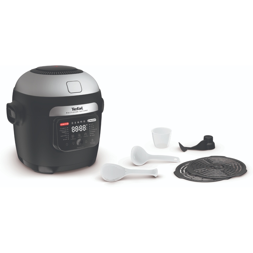 Tefal - Multifunkční hrnec a horkovzdušná fritéza 2v1 MULTICOOK ACTIFRY 1334W/230V 6 l