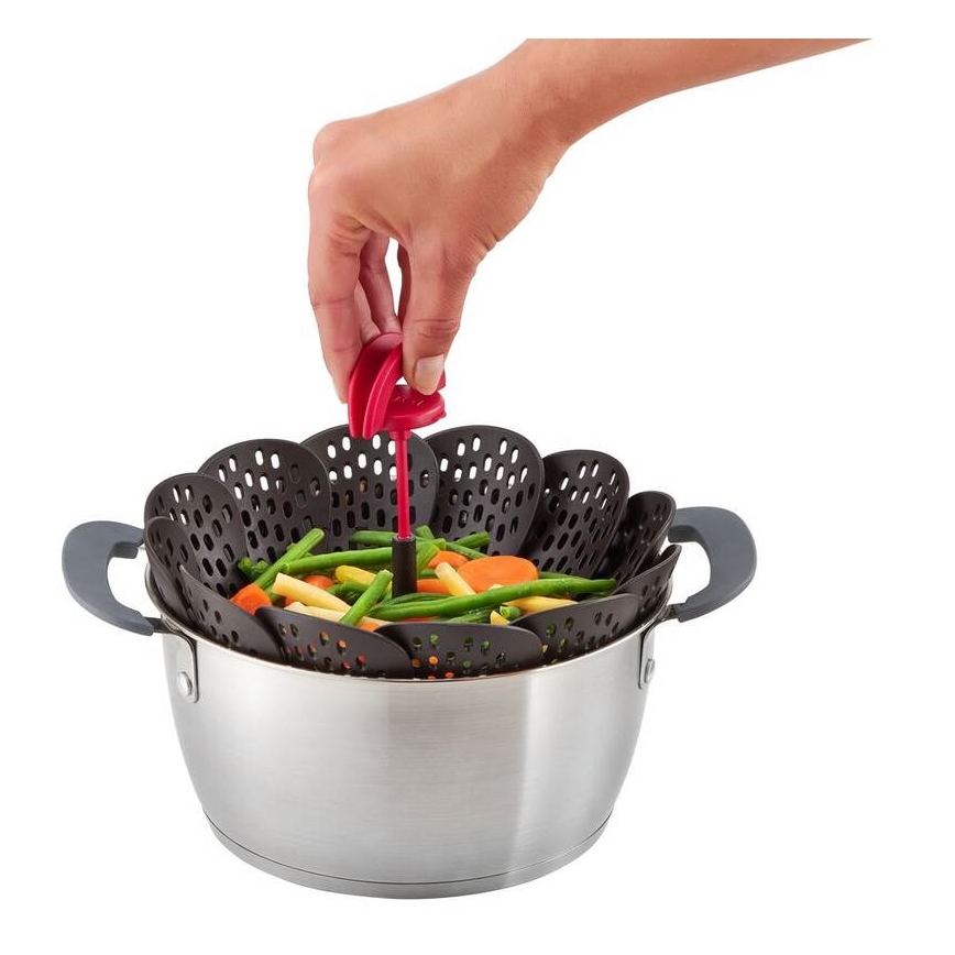 Tefal - Napařovací košík INGENIO černá/červená
