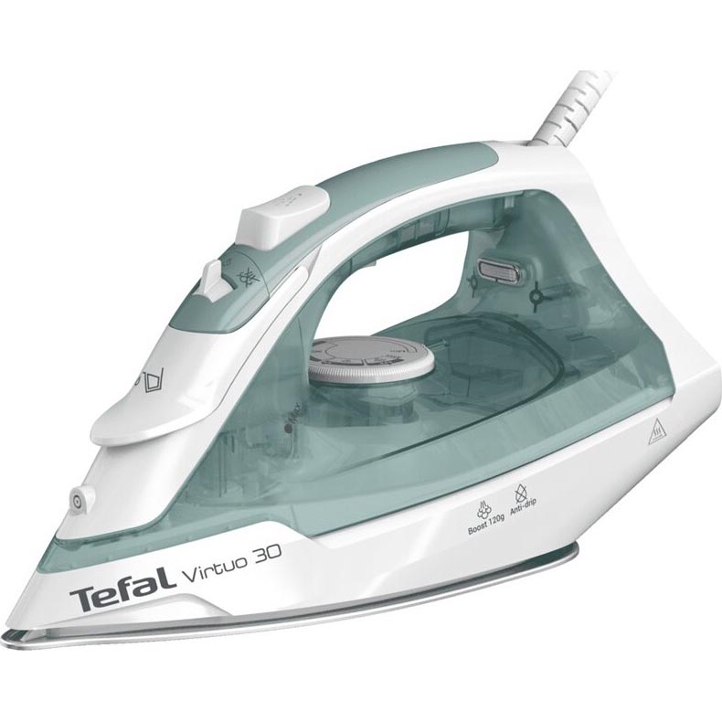 Tefal - Napařovací žehlička VIRTUO 2000W/230V zelená