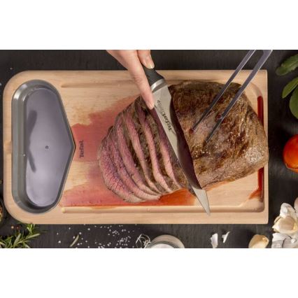 Tefal - Nerezový nůž chef ICE FORCE 20 cm lesklý chrom/černá
