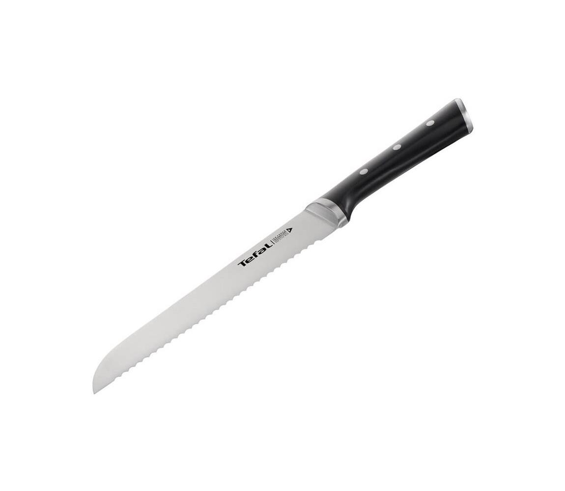 Tefal Tefal - Nerezový nůž na chléb ICE FORCE 20 cm chrom/černá 