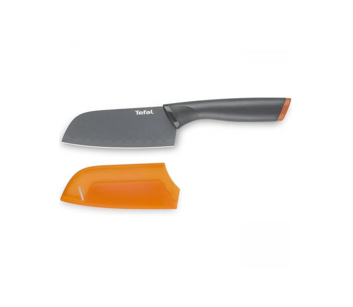 Tefal Tefal - Nerezový nůž santoku FRESH KITCHEN 12 cm šedá/oranžová GS0167