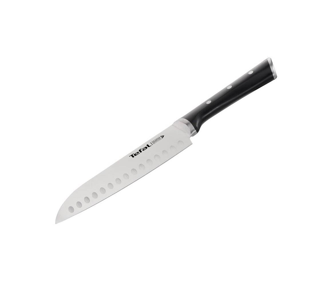 Tefal Tefal - Nerezový nůž santoku ICE FORCE 18 cm chrom/černá GS0159