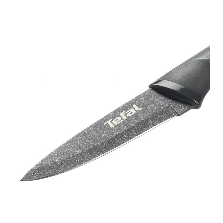 Tefal - Nerezový nůž vykrajovací FRESH KITCHEN 9 cm šedá/zelená