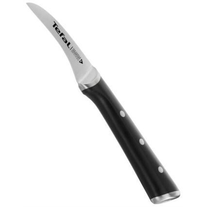 Tefal - Nerezový nůž vykrajovací ICE FORCE 7 cm lesklý chrom/černá