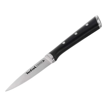 Tefal - Nerezový nůž vykrajovací ICE FORCE 9 cm lesklý chrom/černá