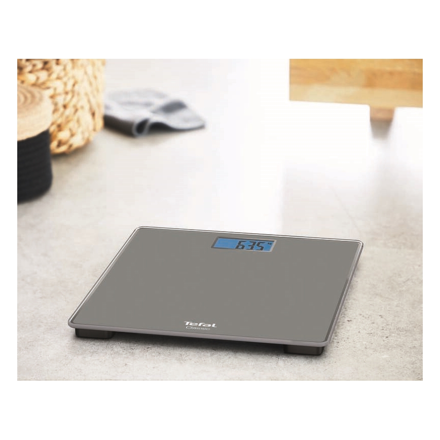 Tefal - Osobní váha CLASSIC 2xAAA šedá