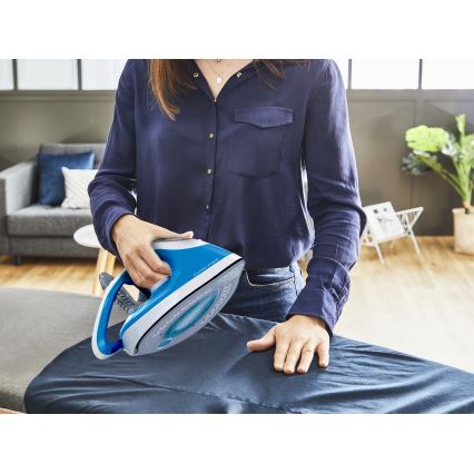 Tefal - Parní generátor EXPRESS AIRGLIDE 2800W/230V modrá