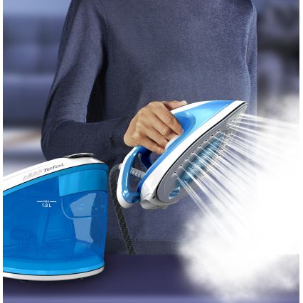 Tefal - Parní generátor EXPRESS AIRGLIDE 2800W/230V modrá