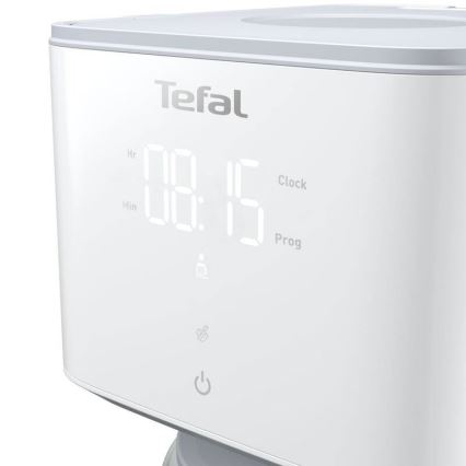 Tefal - Překapávací kávovar s LCD displejem SENSE 1000W/230V bílá