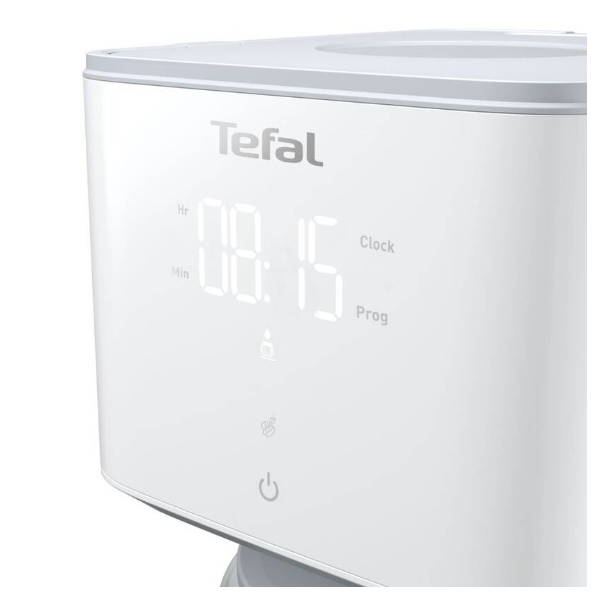 Tefal - Překapávací kávovar s LCD displejem SENSE 1000W/230V bílá