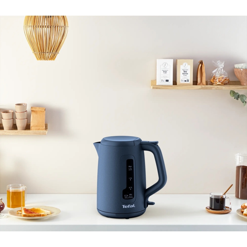 Tefal - Rychlovarná konvice MORNING 1,7 l 2400W/230V modrá