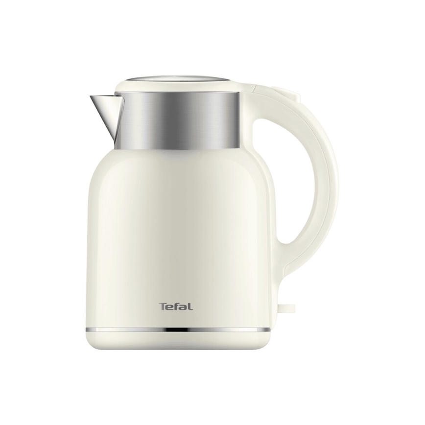 Tefal - Rychlovarná konvice THERMO PROTECT XL 1,9l 1650W/230V nerez/bílá