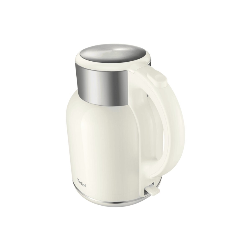 Tefal - Rychlovarná konvice THERMO PROTECT XL 1,9l 1650W/230V nerez/bílá