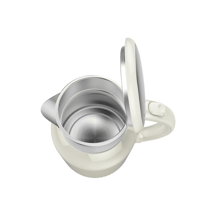 Tefal - Rychlovarná konvice THERMO PROTECT XL 1,9l 1650W/230V nerez/bílá
