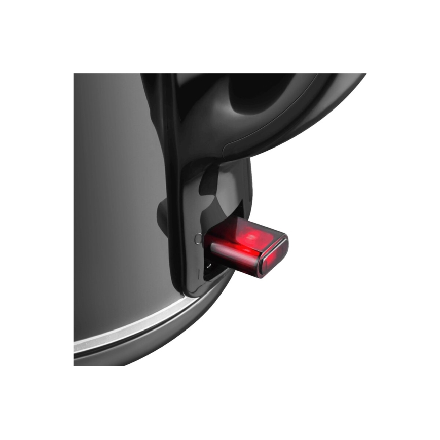 Tefal - Rychlovarná konvice THERMO PROTECT XL 1,9l 1650W/230V nerez/černá