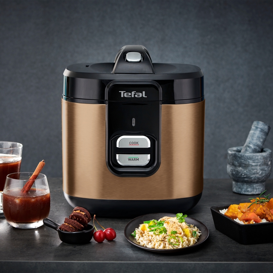 Tefal - Rýžovar COPPERTINTO 600/230V 2 l měděná