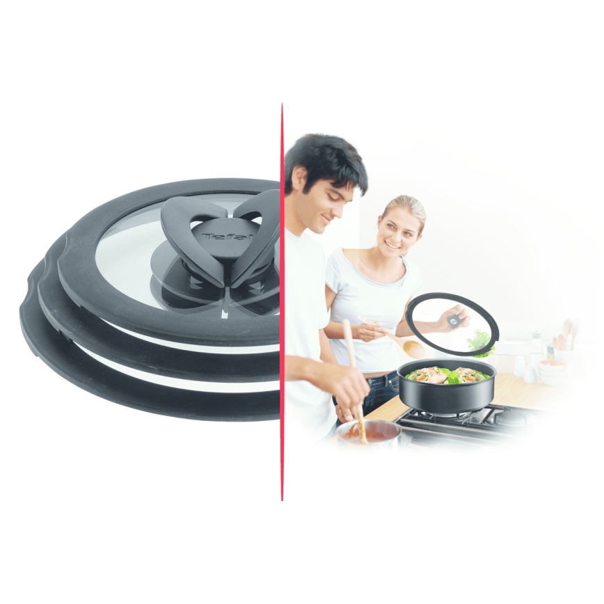 Tefal - Sada 3 skleněných poklic INGENIO