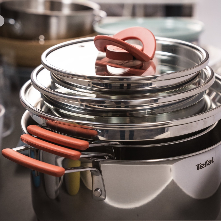 Tefal - Sada hrnců 6 ks OPTI'SPACE