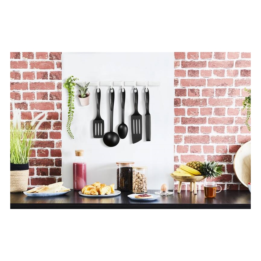 Tefal - Sada kuchyňského náčiní 9 ks BIENVENUE černá