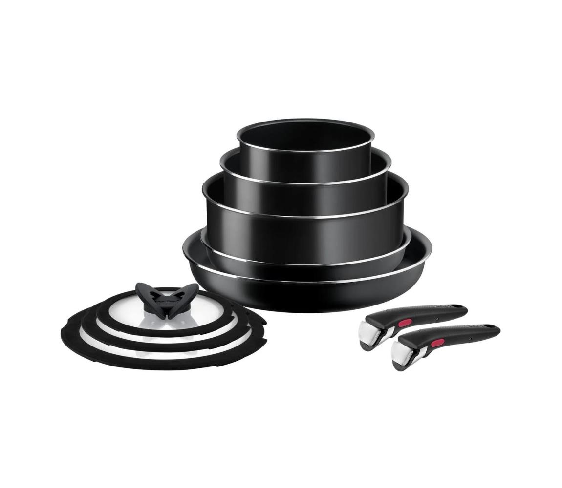 Tefal Tefal - Sada nádobí 10 ks INGENIO EASY COOK & CLEAN BLACK