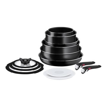 Tefal - Sada nádobí 13 ks INGENIO EASY COOK & CLEAN BLACK