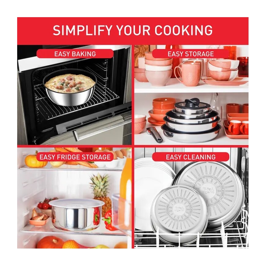 Tefal - Sada nádobí 13 ks INGENIO PREFERENCE ON nerez