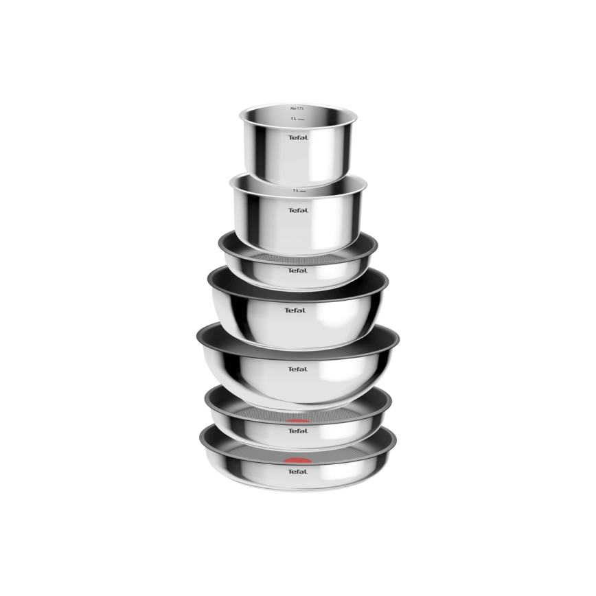 Tefal - Sada nádobí 15 ks INGENIO COOK nerez