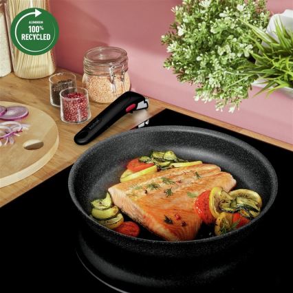 Tefal - Sada nadobí 8 ks INGENIO BLACK STONE