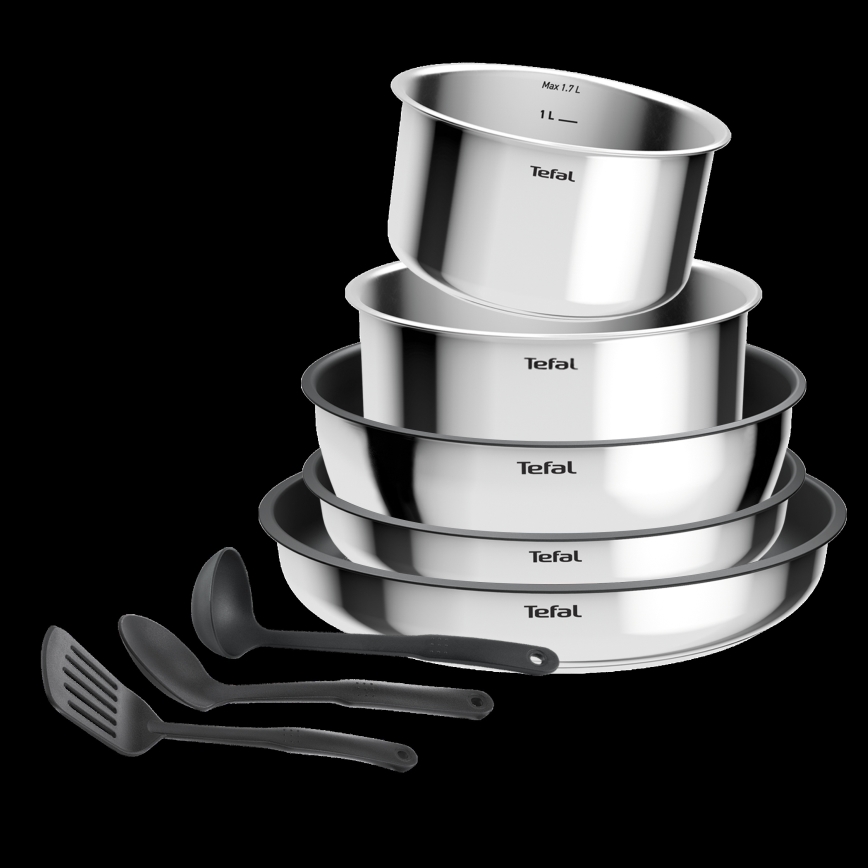 Tefal - Sada nádobí 9 ks INGENIO COOK nerez