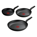 Tefal - Sada pánví 3 ks DARK ESSENTIAL