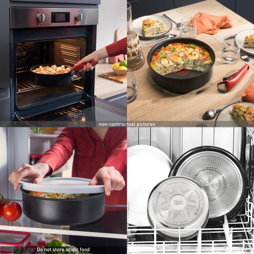 Tefal - Sada pánví 3 ks INGENIO INTENS' CERAM