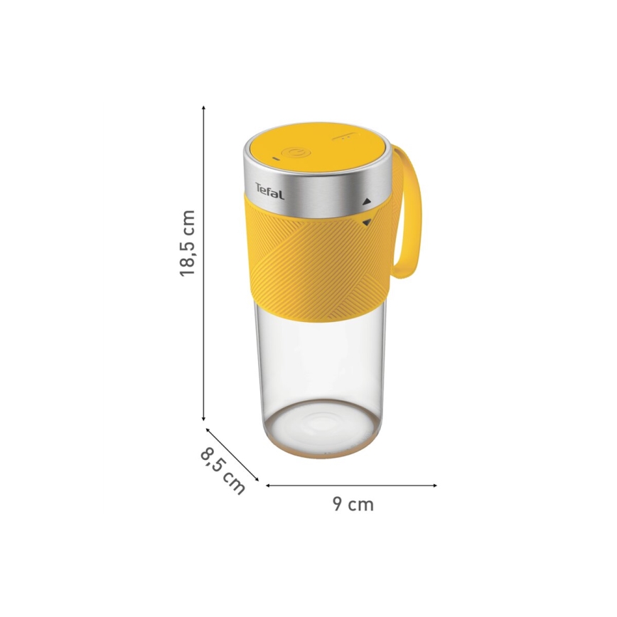 Tefal - Smoothie mixér BLENDFORCE 50W/5V 1200 mAh žlutá