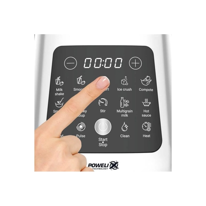 Tefal - Stolní mixér 2 l PERFECTMIX+ 1400W/230V matný chrom