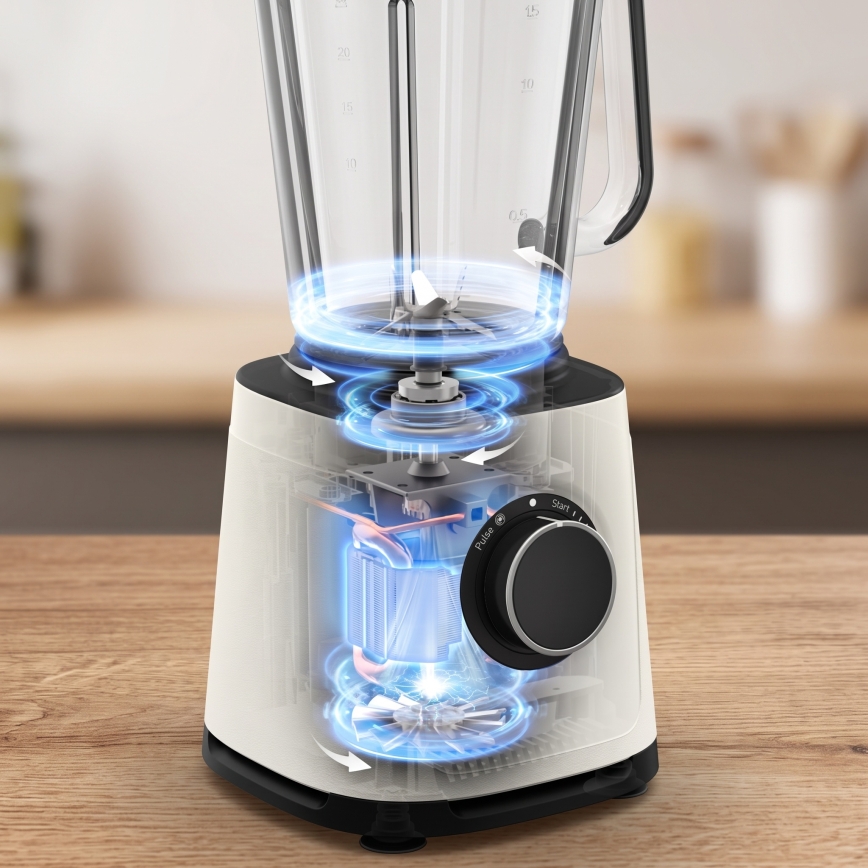 Tefal - Stolní mixér 2 l PERFECTMIX ESSENTIAL 1200W/230V bílá