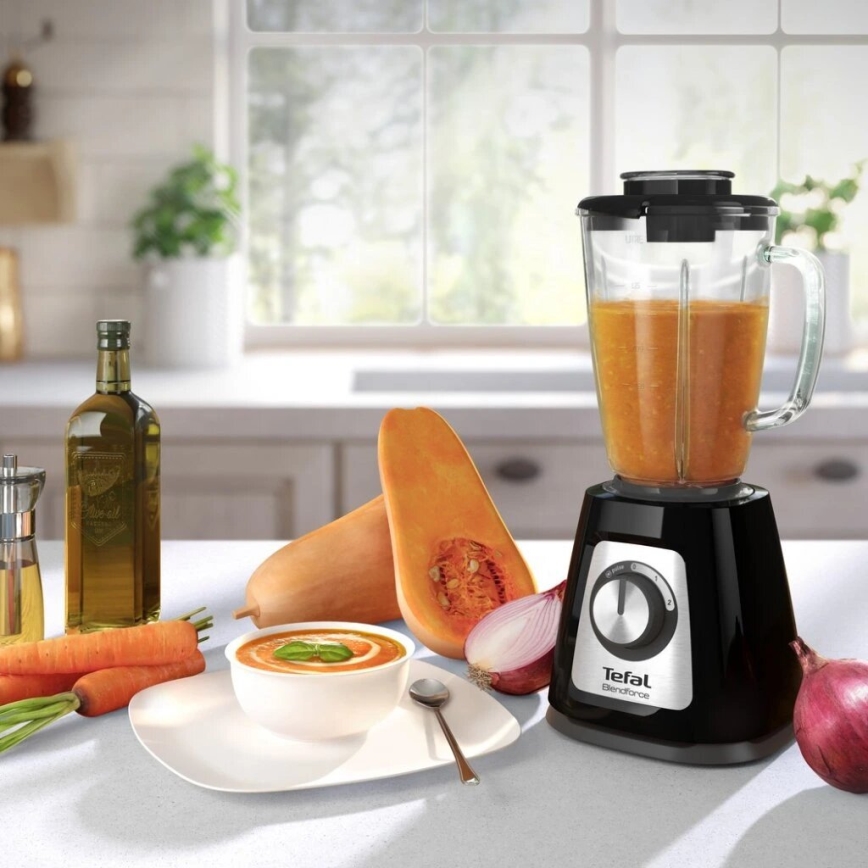 Tefal - Stolní mixér BLENDFORCE 800W/230V černá/nerez