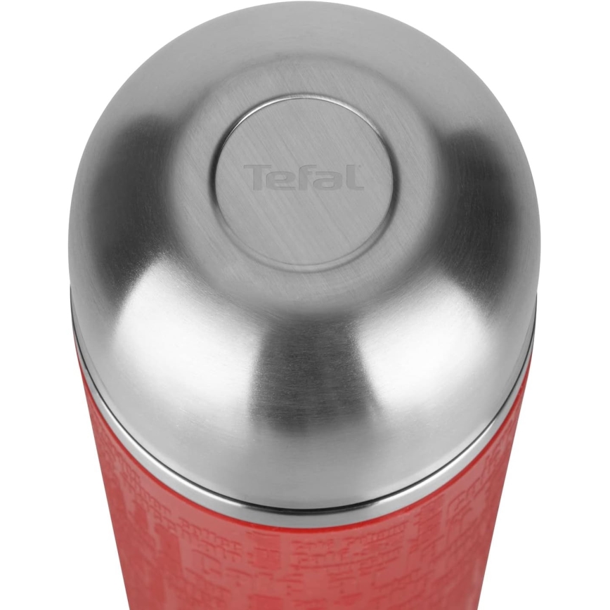 Tefal - Termoska s hrníčkem 1 l SENATOR nerez/červená