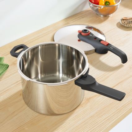 Tefal - Tlakový hrnec 6 l SECURE TRENDY + sada 5 ks INGENIO EMOTION