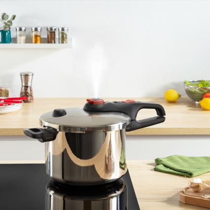 Tefal - Tlakový hrnec 6 l SECURE TRENDY + sada 5 ks INGENIO EMOTION