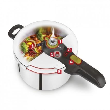 Tefal - Tlakový hrnec 8 l SECURE 5 NEO nerez