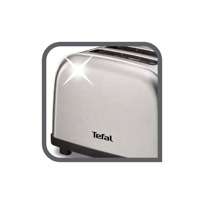 Tefal - Topinkovač s dvěma otvory ULTRA MINI 700W/230V matný chrom